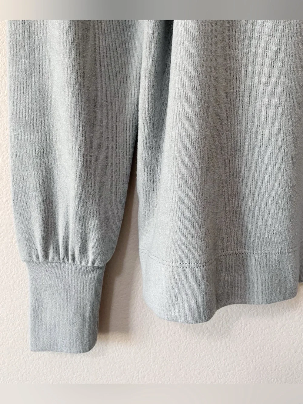 Ann Taylor LOFT NWT Gray Long Puff Sleeve Lightweight Sweater Blouse Size XS
